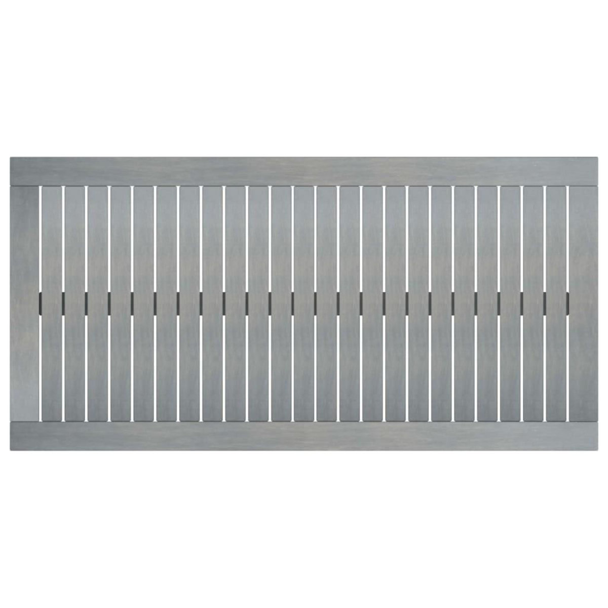 VIDAXL Table basse 100x50x33 cm Gris Bois d'acacia solide