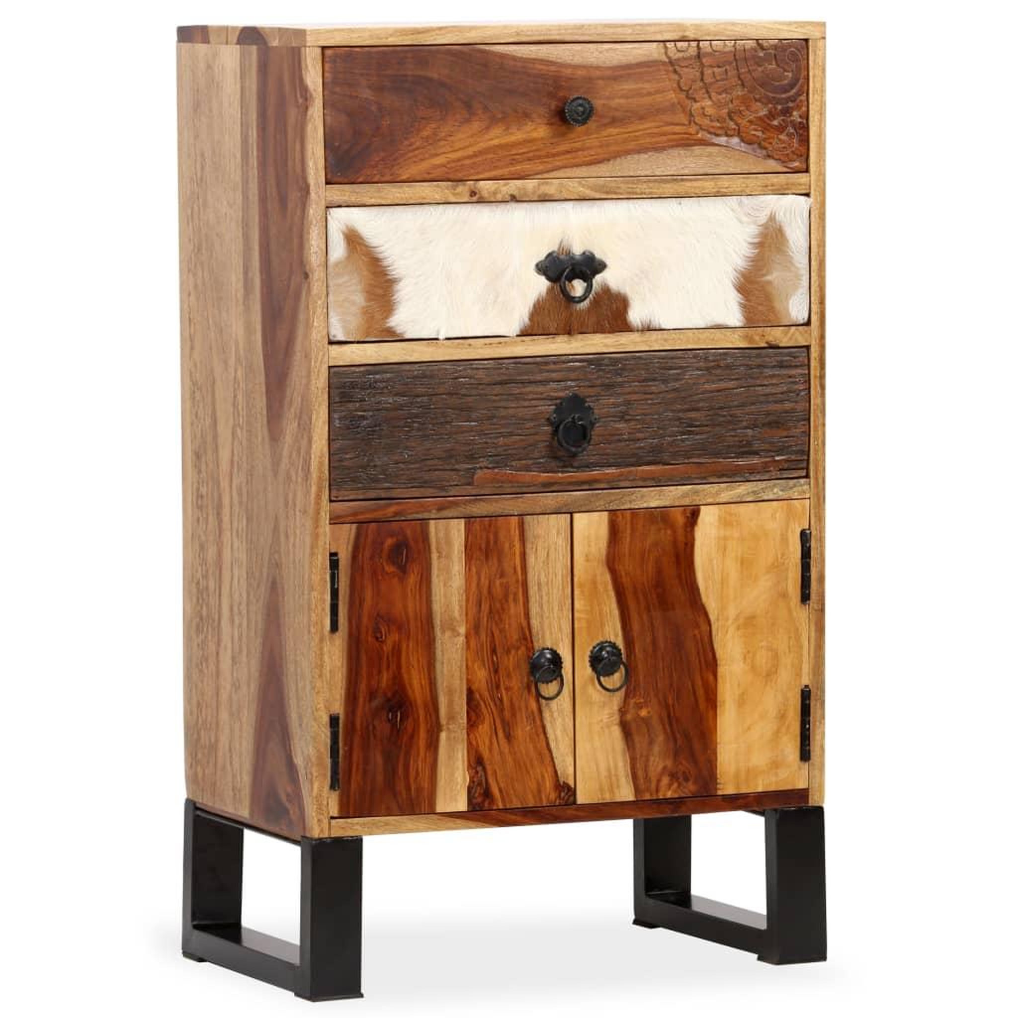 Voir la diapositive 1 : VIDAXL Buffet Bois massif de Sesham 50x30x86 cm