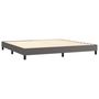 Voir la diapositive 4 : VIDAXL Cadre de lit sans matelas gris 200x200 cm similicuir