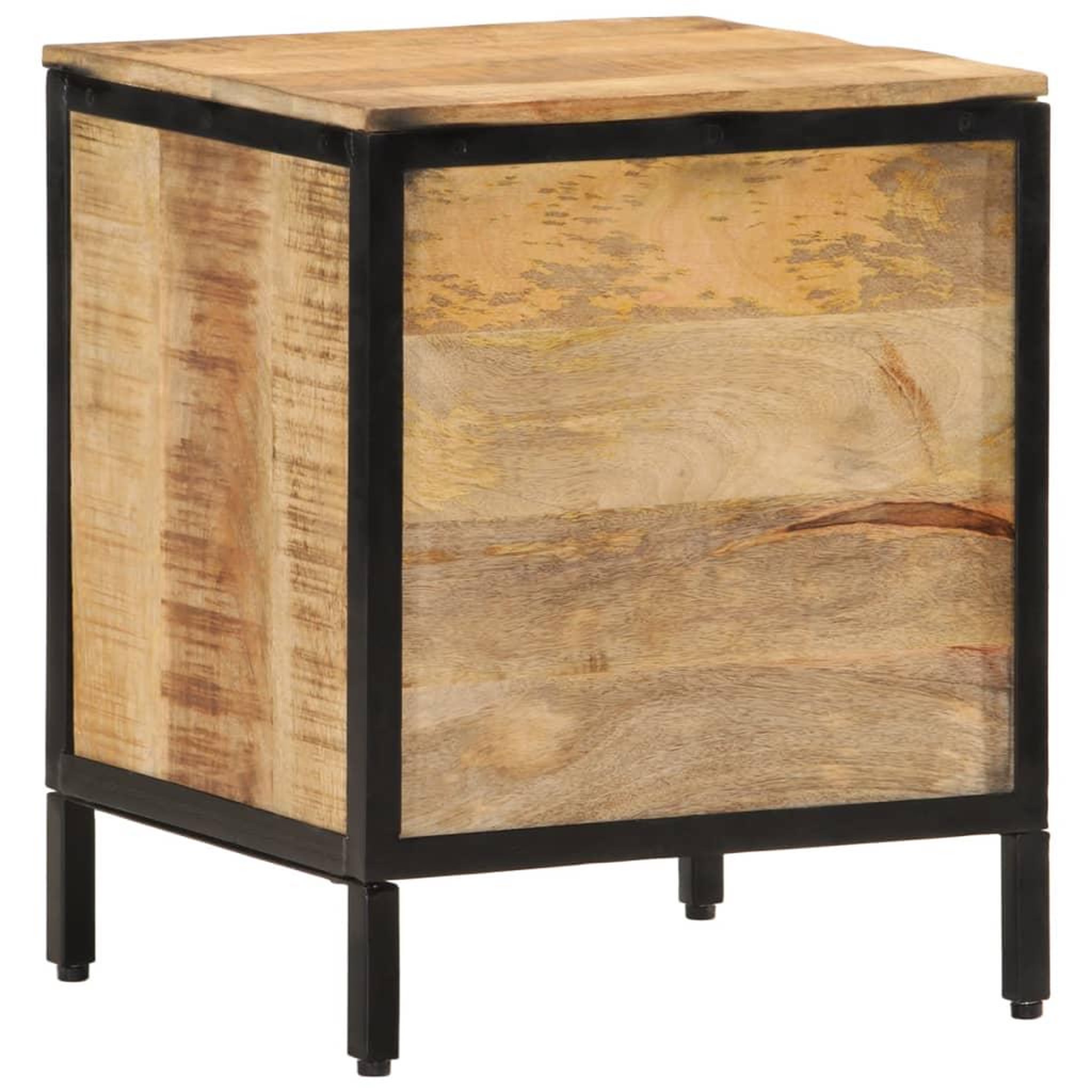 Voir la diapositive 5 : VIDAXL Table de chevet 40x35x50 cm bois de manguier massif