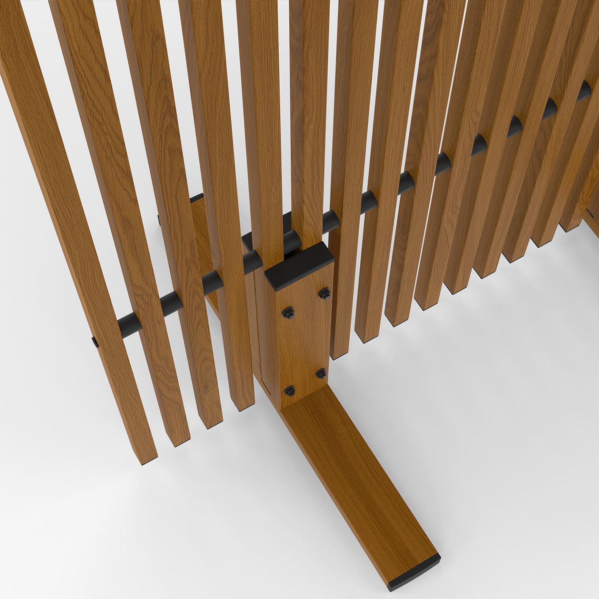 Voir la diapositive 6 : ID MARKET Paravent extérieur ajouré claustra décoratif extérieur 80 x 150 cm effet bois
