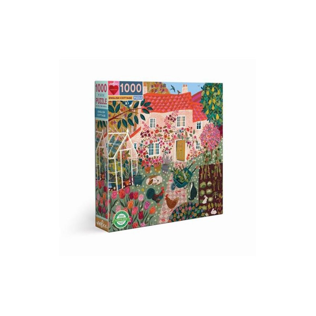 Eeboo Puzzle Eeboo English Cottage 1000 pièces