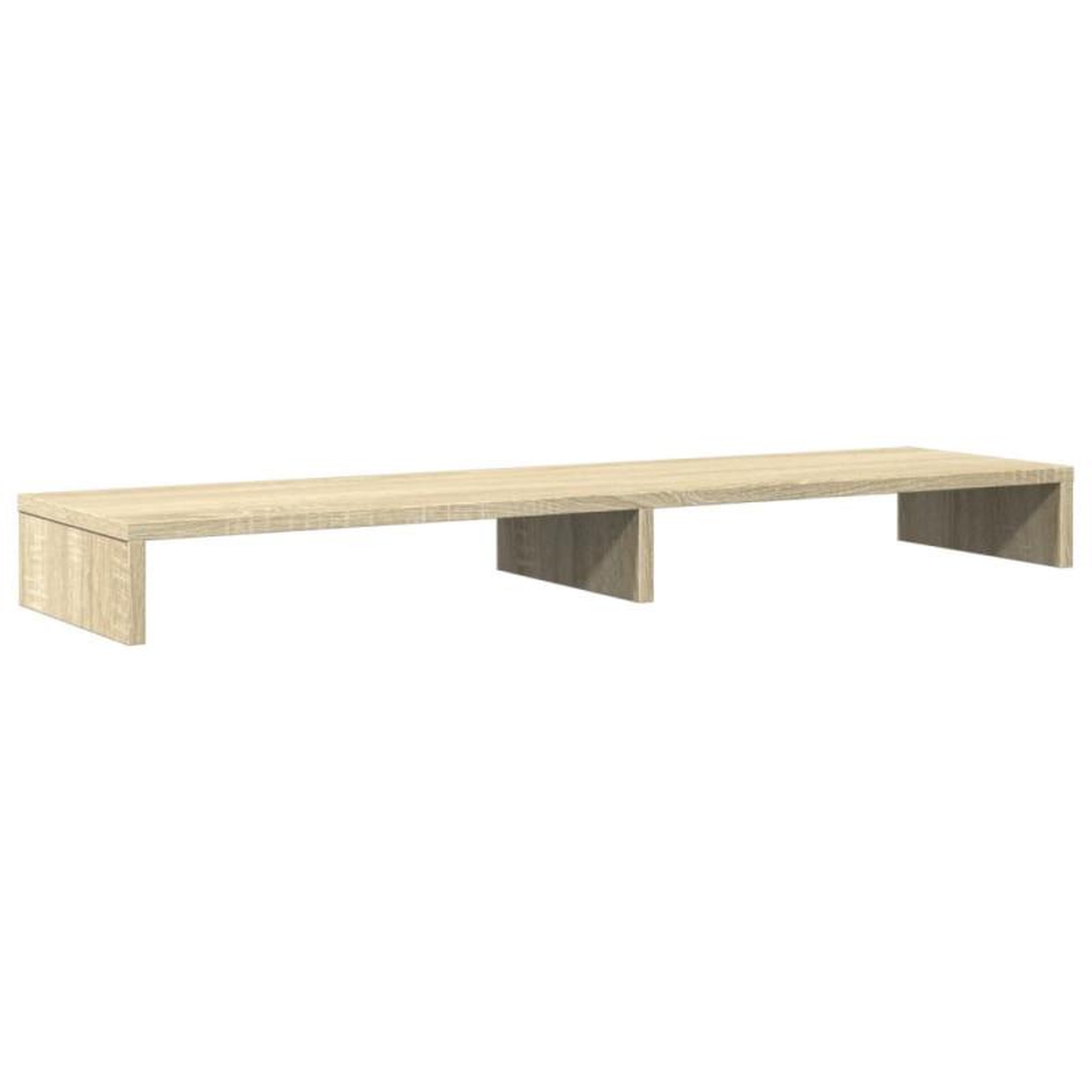Voir la diapositive 6 : VIDAXL Support de moniteur chêne sonoma 100x27x10 cm bois d ingénierie
