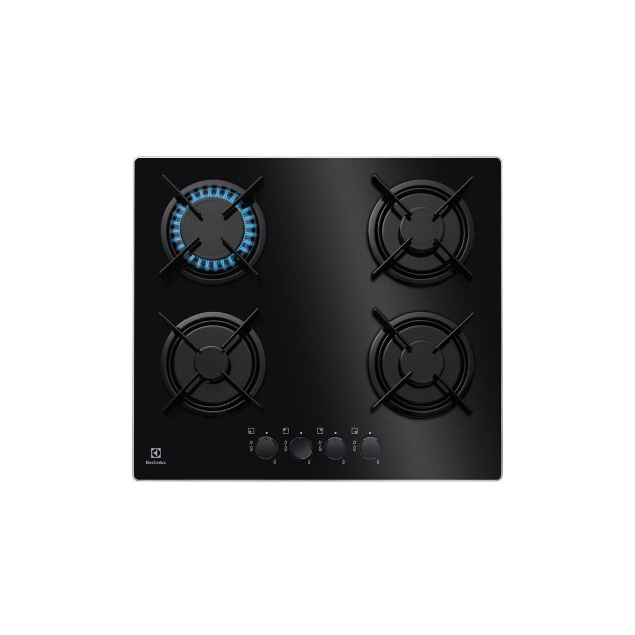ELECTROLUX Plaque gaz EGT6242NVK/1 - 4 foyers Verre Noir