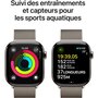 Voir la diapositive 4 : APPLE Montre connectée Serie 10 42mm Titane Naturel Loop Cell