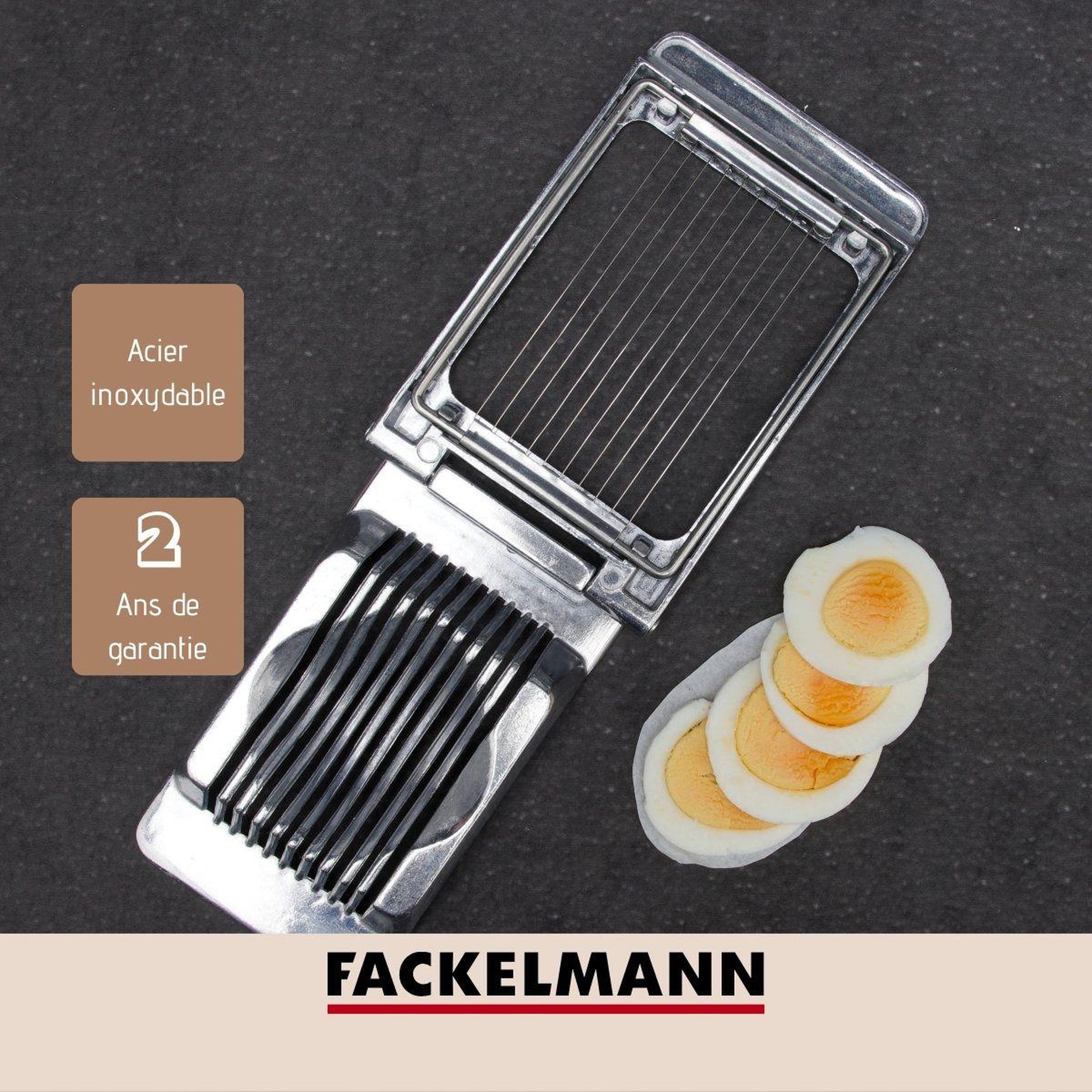 Voir la diapositive 4 : FM PROFESSIONAL Coupe oeuf tranche en inox FM Professional Divers
