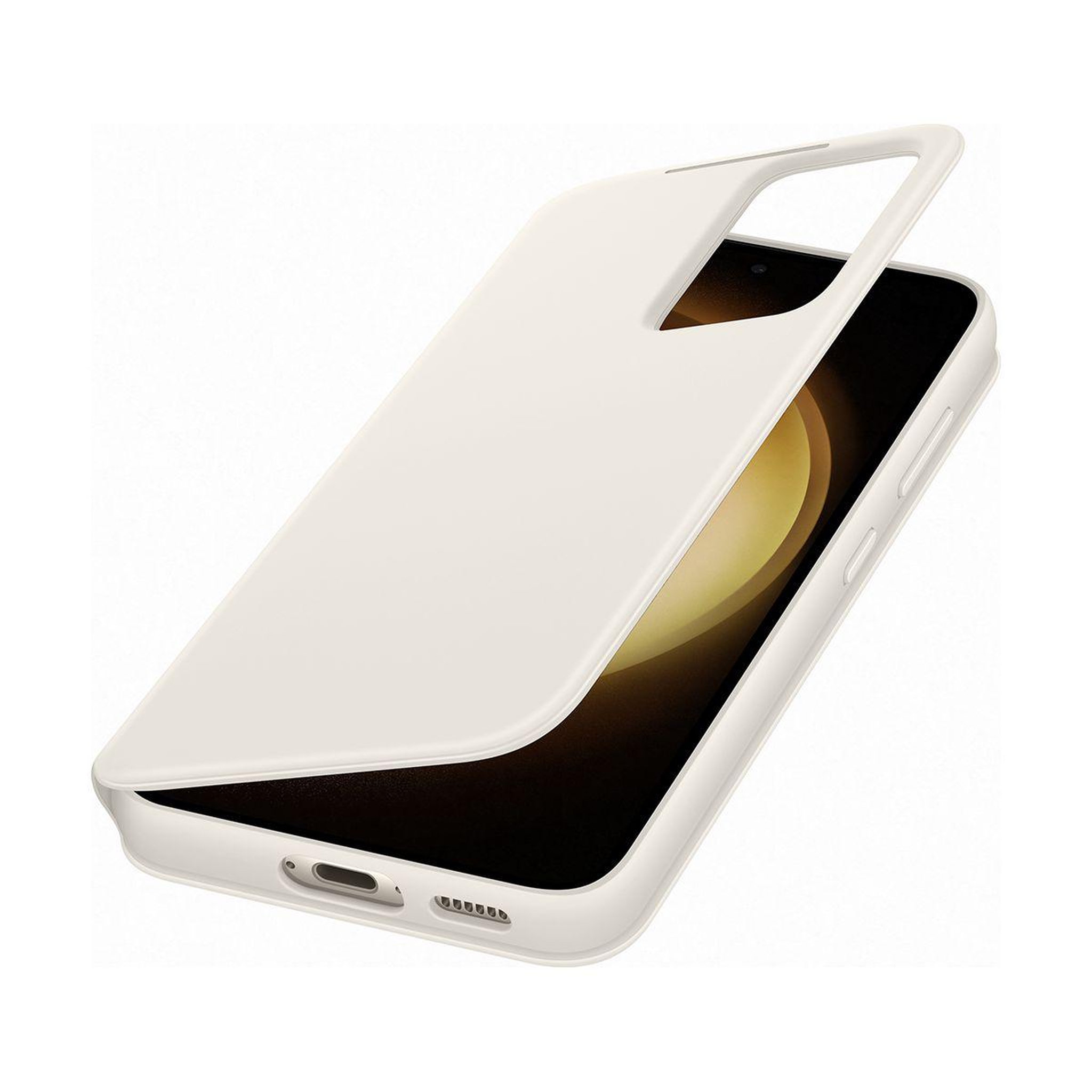 Voir la diapositive 3 : Samsung Etui s23 smart view porte-carte creme