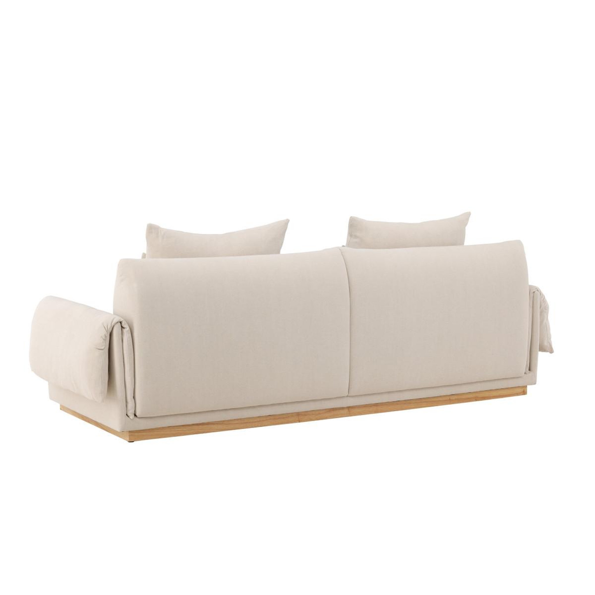 Voir la diapositive 5 : Paris Prix Canapé 3 Places Effet Lin  Mollosund  237cm Beige