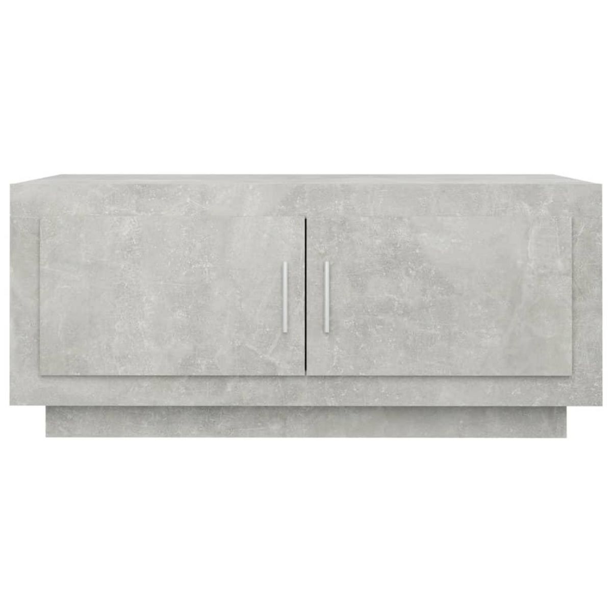 VIDAXL Table basse gris beton 102x50x45 cm bois d'ingenierie