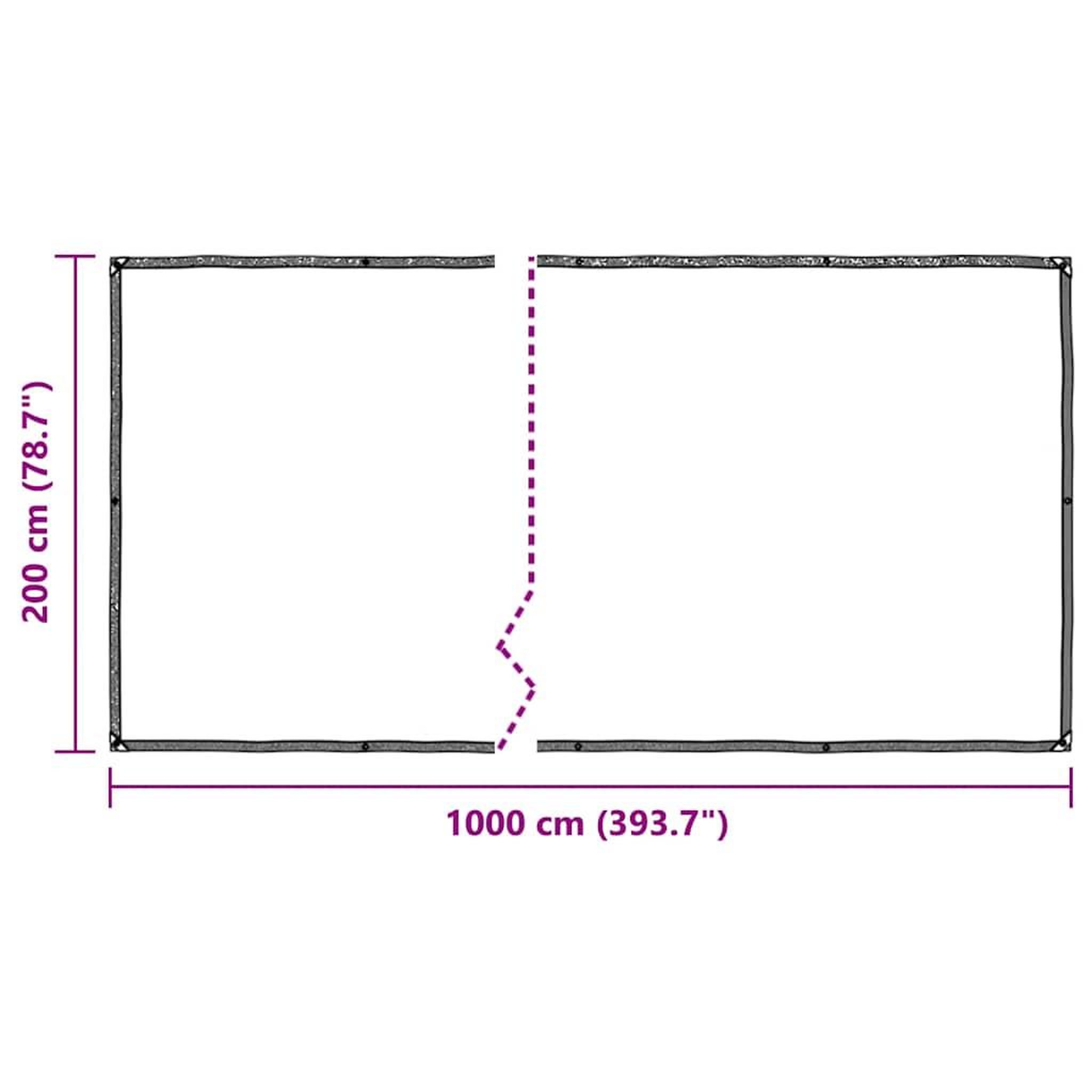 Voir la diapositive 6 : VIDAXL Bache transparente avec œillets 2x10 m polyethylene