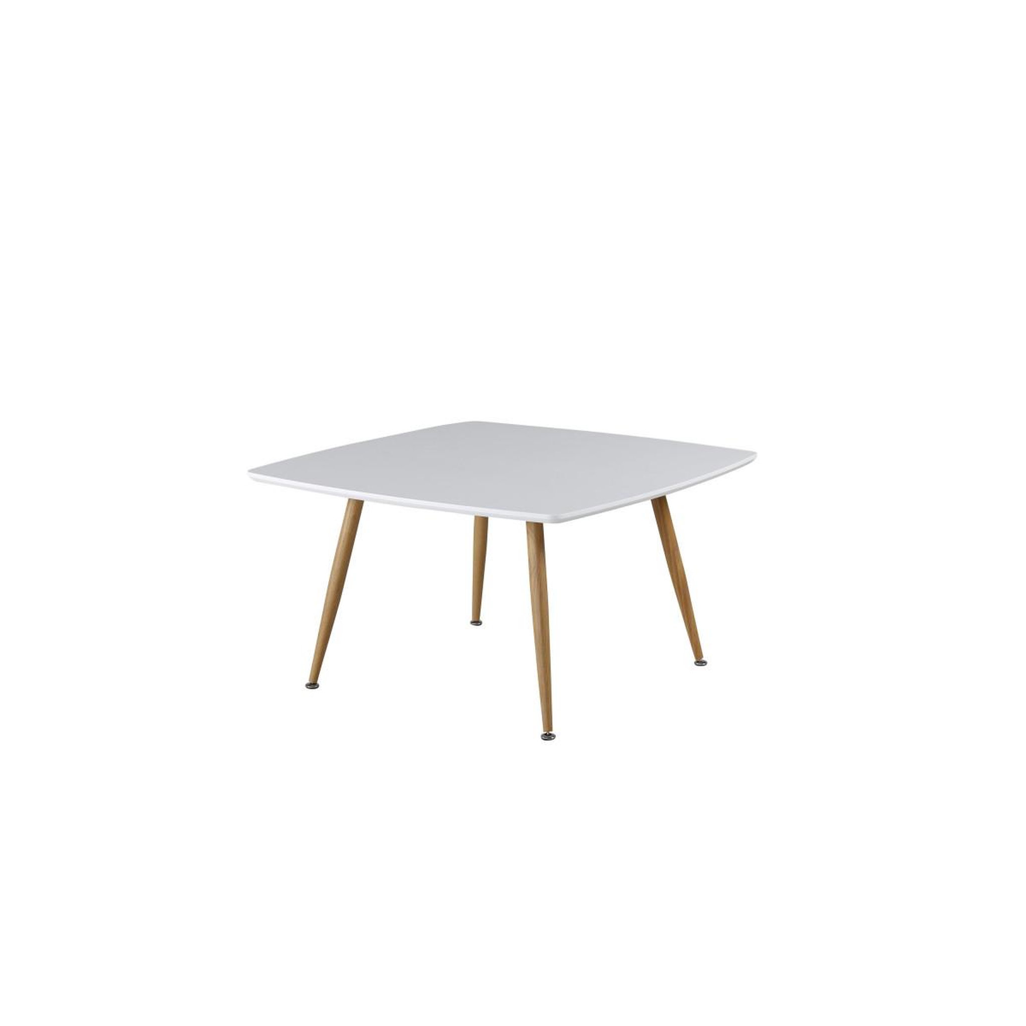 Voir la diapositive 3 : Paris Prix Table basse design  plaza  80cm blanc & naturel