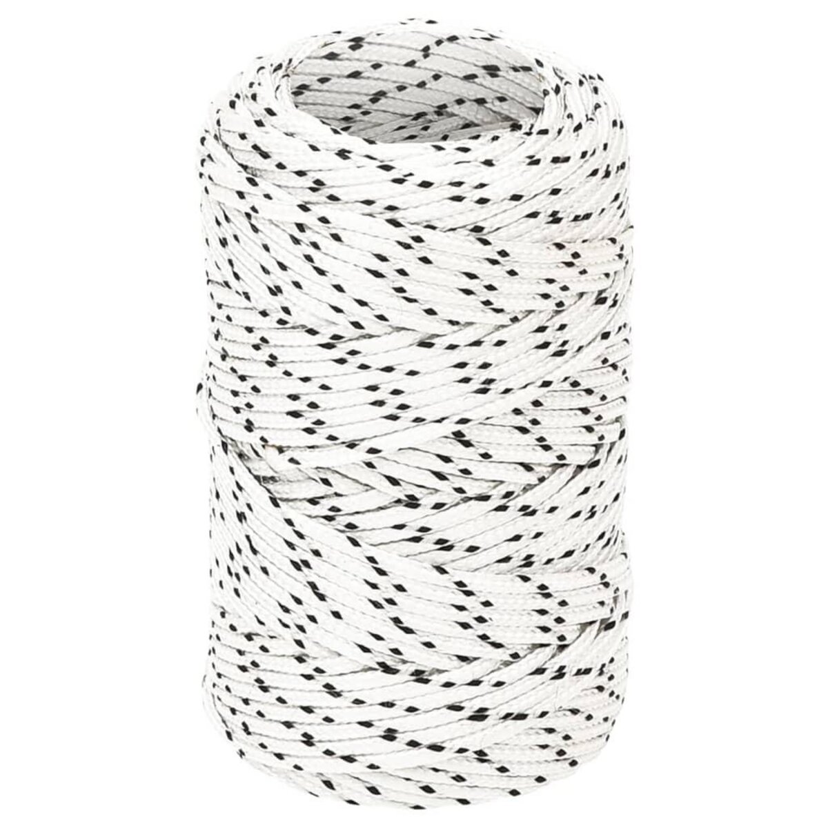 VIDAXL Corde de bateau tresse Blanc 2 mmx50 m Polyester