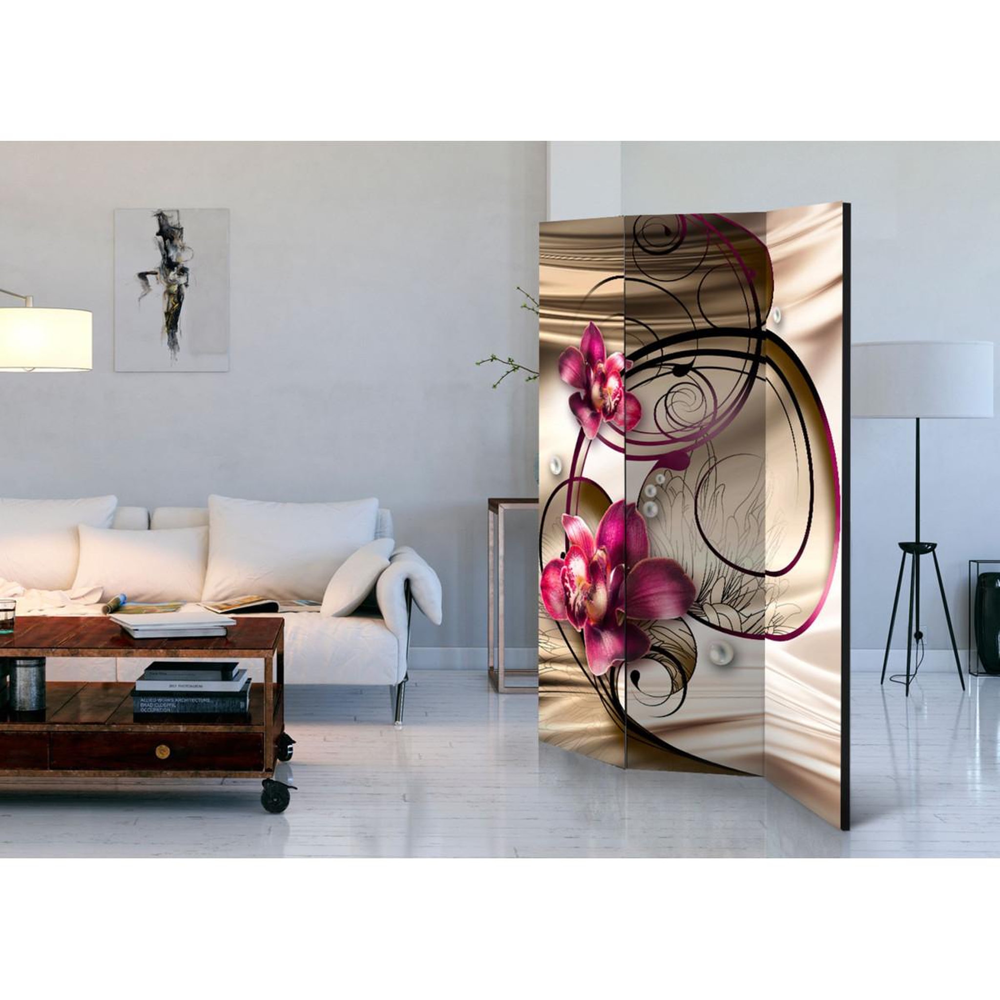 Voir la diapositive 2 : Paris Prix Paravent 3 volets  sweetness of elation  135x172cm