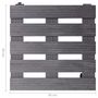 Voir la diapositive 6 : VIDAXL Chariots a plantes 4 pcs Gris 30x30x7,5 cm WPC