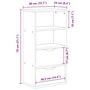 Voir la diapositive 6 : VIDAXL Armoire laterale tiroirs ODDA blanc 40x24x79 cm bois massif pin