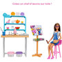 Voir la diapositive 5 : MATTEL Coffret poupée Barbie artistique + Accessoires