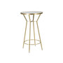 Voir la diapositive 1 : Paris Prix Table de Bar Miroir  Circle  105cm Or