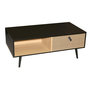 Voir la diapositive 1 : DIVERS Table basse contemporaine effet bois Chelsea - L. 100 x H. 40 cm - Noir