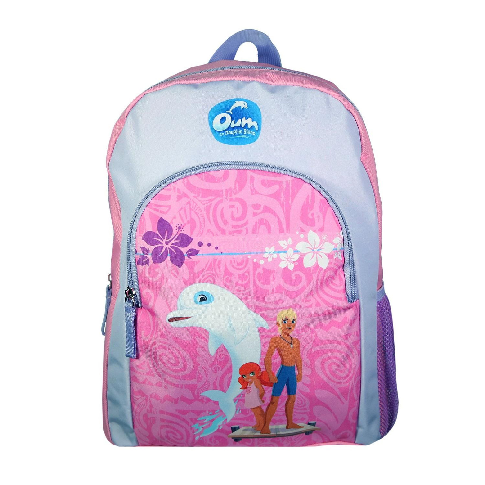 Bagtrotter BAGTROTTER Sac à dos 37 cm avec poche Oum Le Dauphin Rose