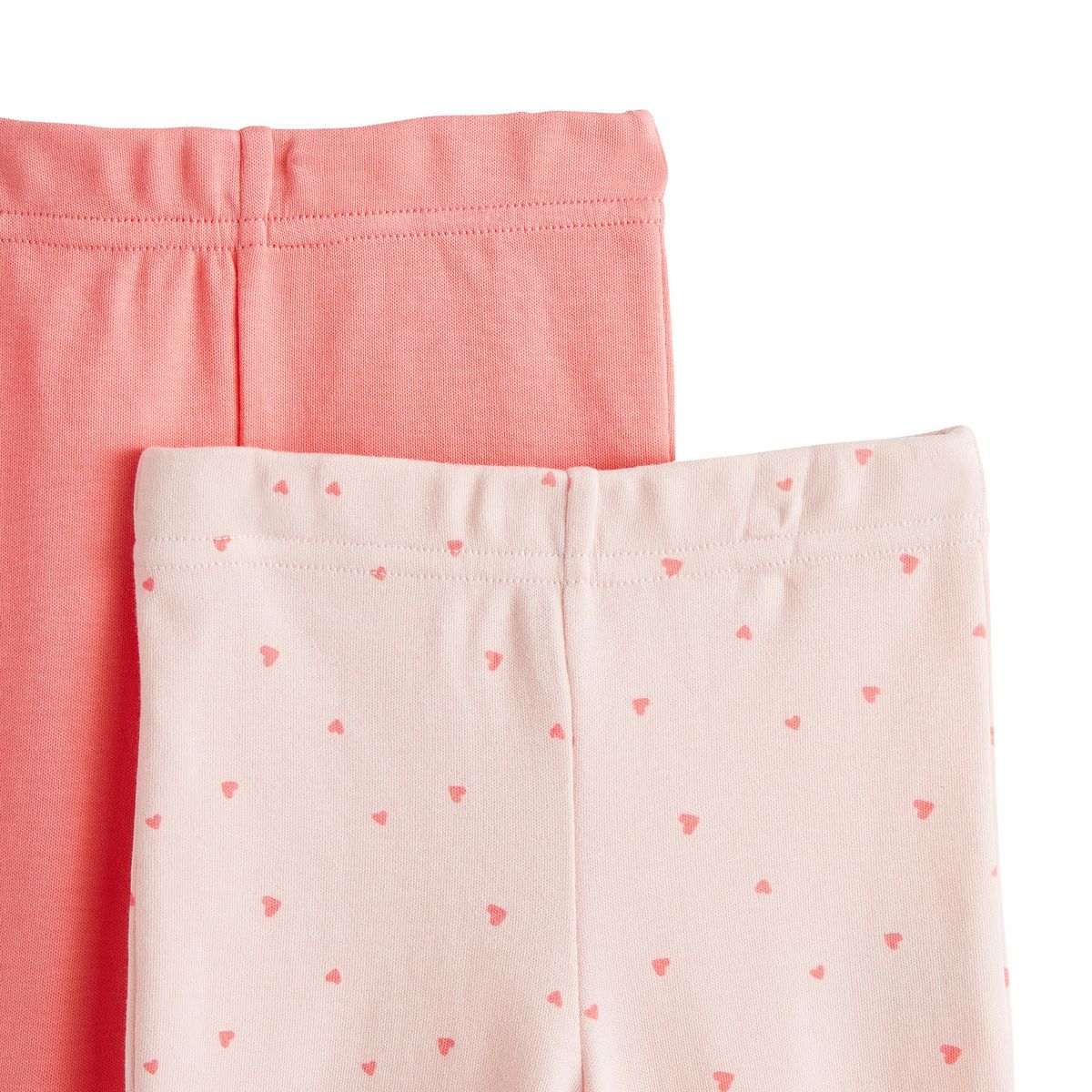 INEXTENSO Lot de 2 pantalons de naissance avec pieds à pois bébé fille