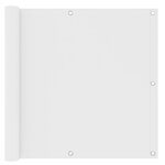 VIDAXL Ecran de balcon Blanc 90x500 cm Tissu Oxford