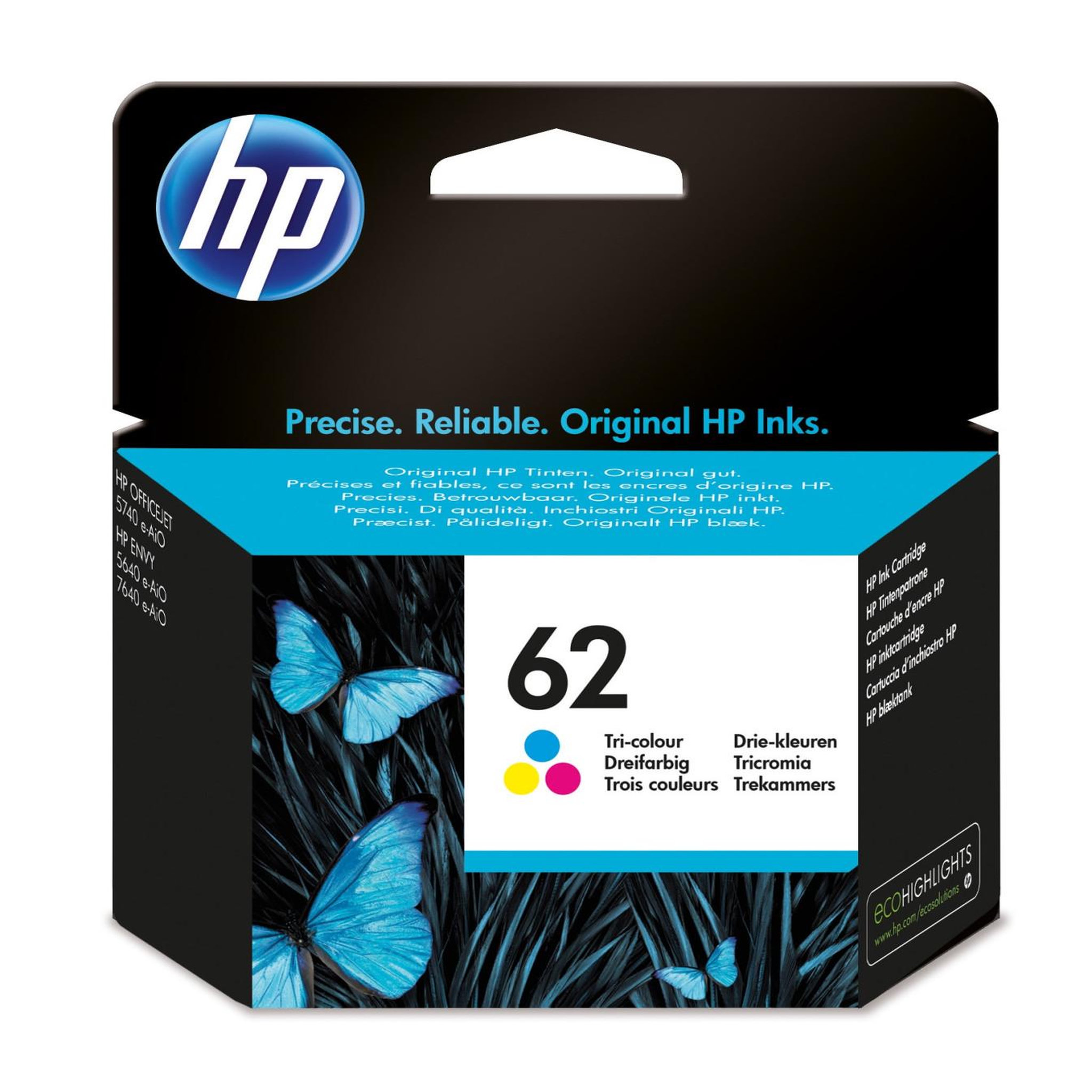 HP Hp 62 cartouche d'encre trois couleurs authentique