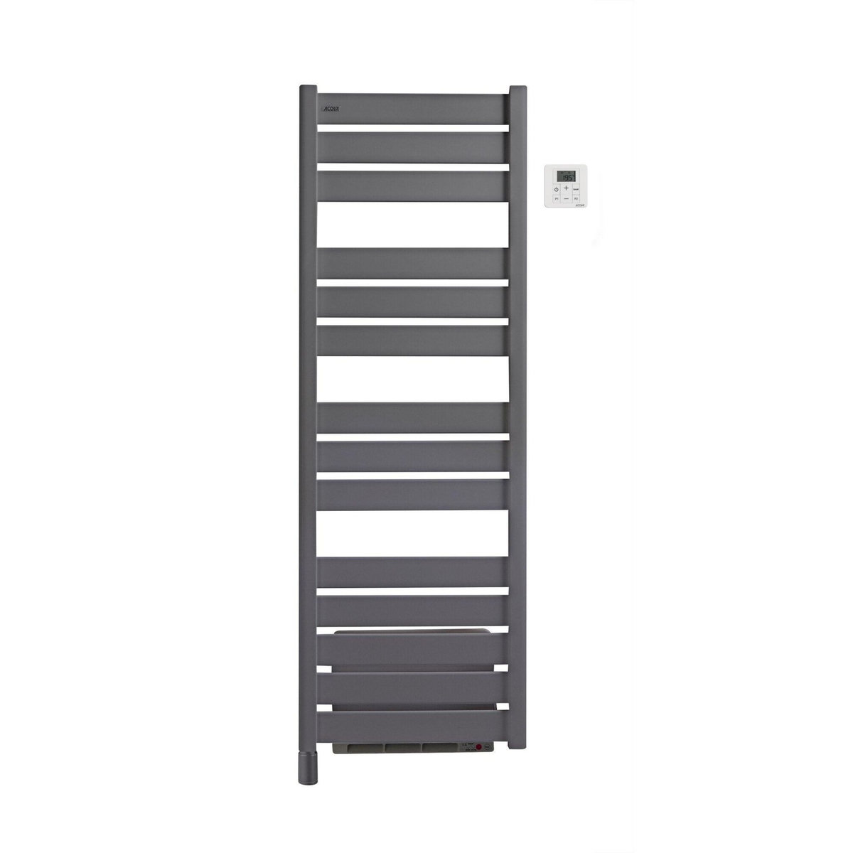 Acova Sèche-serviettes électrique soufflant – Madras Air gris anthracite – 750 + 1000 W – 151,7 x 50 cm