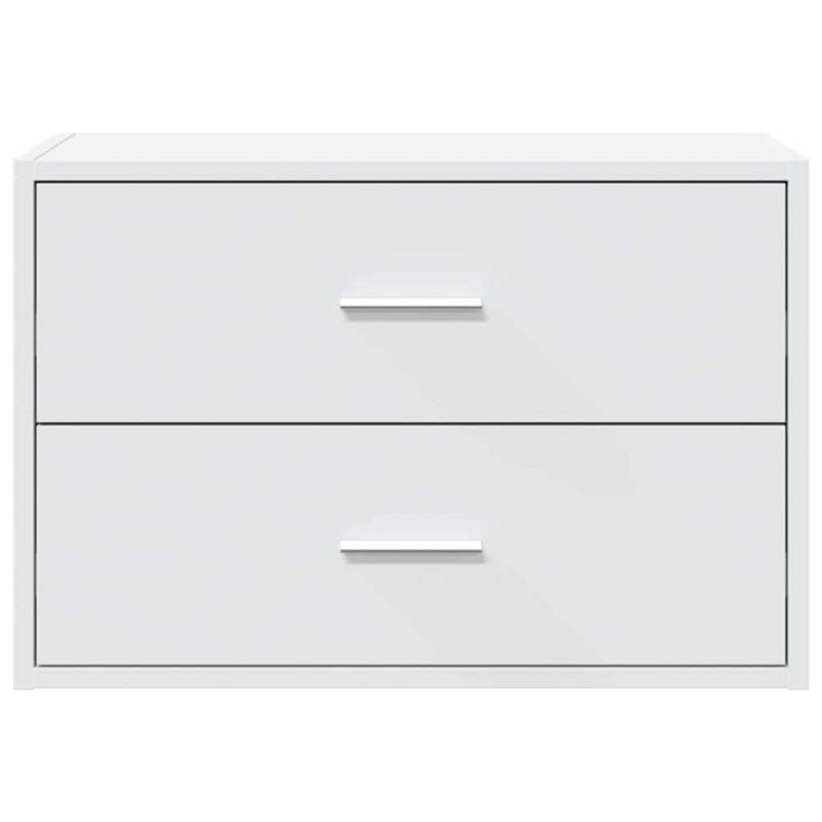 VIDAXL Armoire avec 2 tiroirs blanc 60x31x40 cm bois d ingénierie