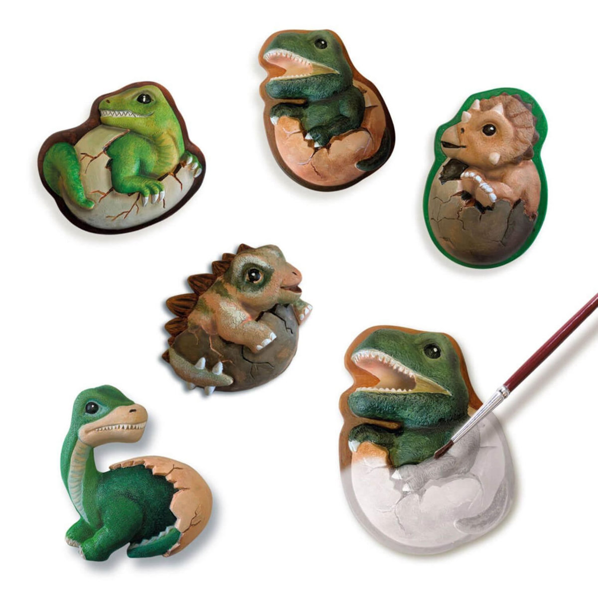 SES Creative Moulage et peinture : Œufs de dinos
