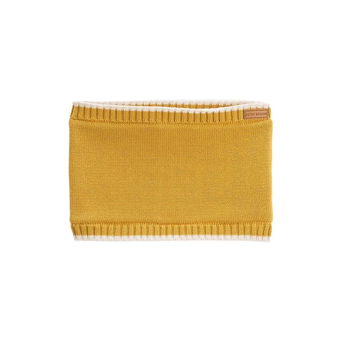 Petit Béguin Ensemble bonnet, moufles et cache-cou enfant en tricot Charly