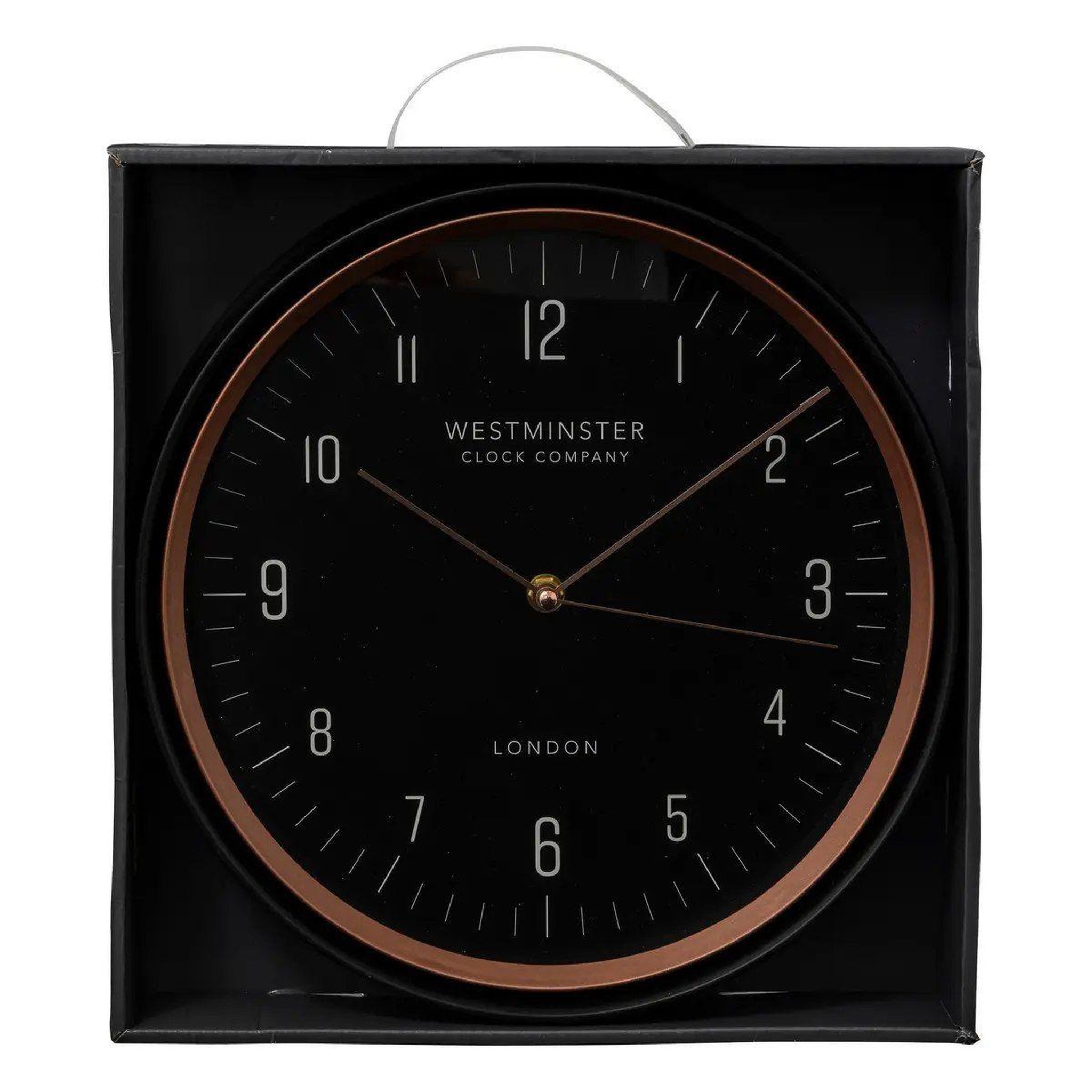 Voir la diapositive 3 : ATMOSPHERA Horloge murale  sven  29cm noir