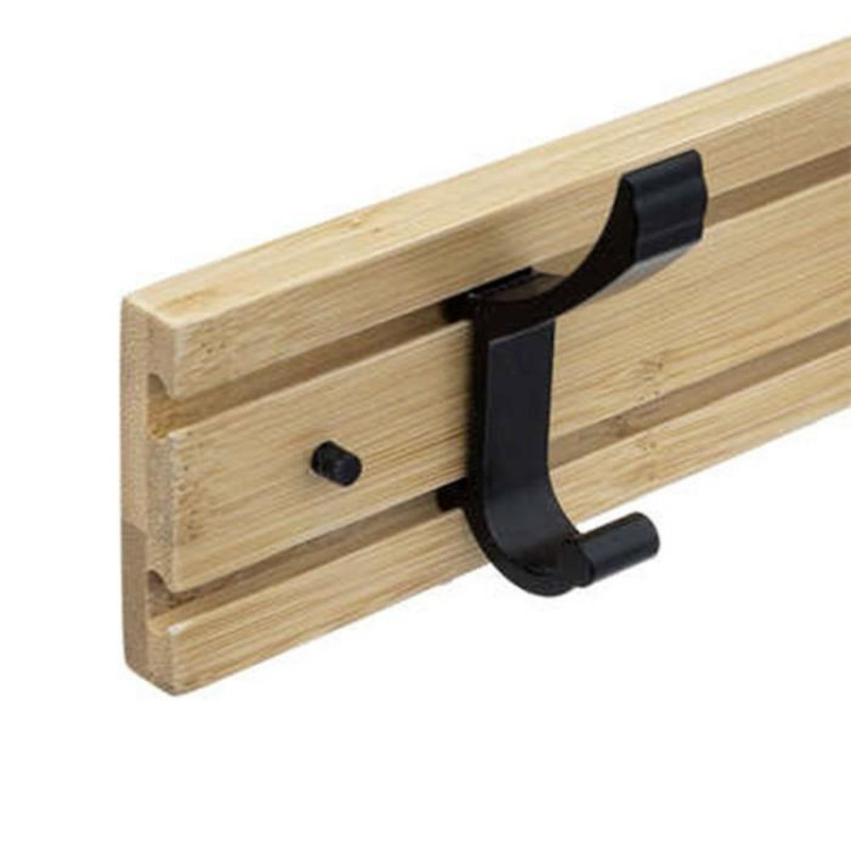 FIVE Patère Murale  4 Têtes Coulissantes  40cm Naturel