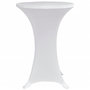 Voir la diapositive 4 : VIDAXL Housses elastiques de table Ø 70 cm Blanc 4 pcs