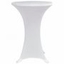 Voir la diapositive 4 : VIDAXL Housses elastiques de table Ø 70 cm Blanc 4 pcs
