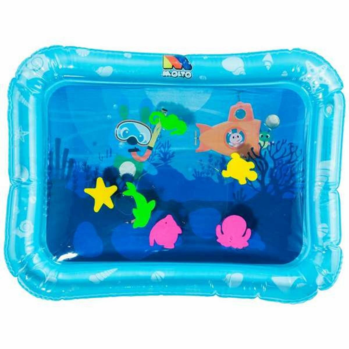 INFANTINO Tapis de Jeu à Eau Gonflable pour Bébé Moltó Playsense 80 x 28 x 82 cm