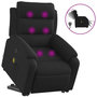 Voir la diapositive 2 : VIDAXL Fauteuil inclinable de massage electrique Noir Tissu