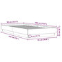 Voir la diapositive 6 : VIDAXL Cadre de lit sans matelas sonoma gris 90x190 cm