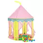 VIDAXL Tente de jeu pour enfants avec 250 balles Rose 100x100x127 cm