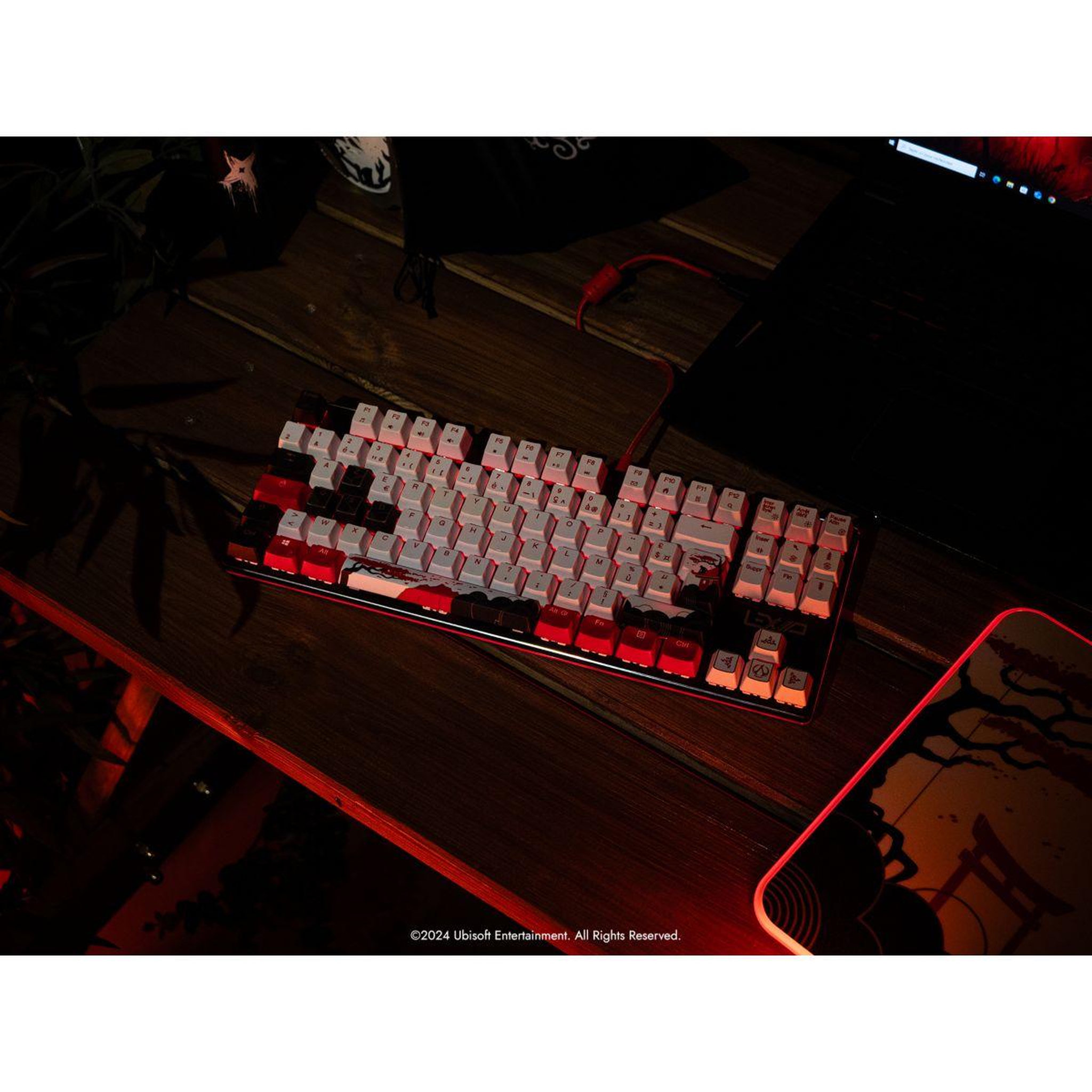 Voir la diapositive 2 : LEXIP Clavier gamer assassin's creed shadows