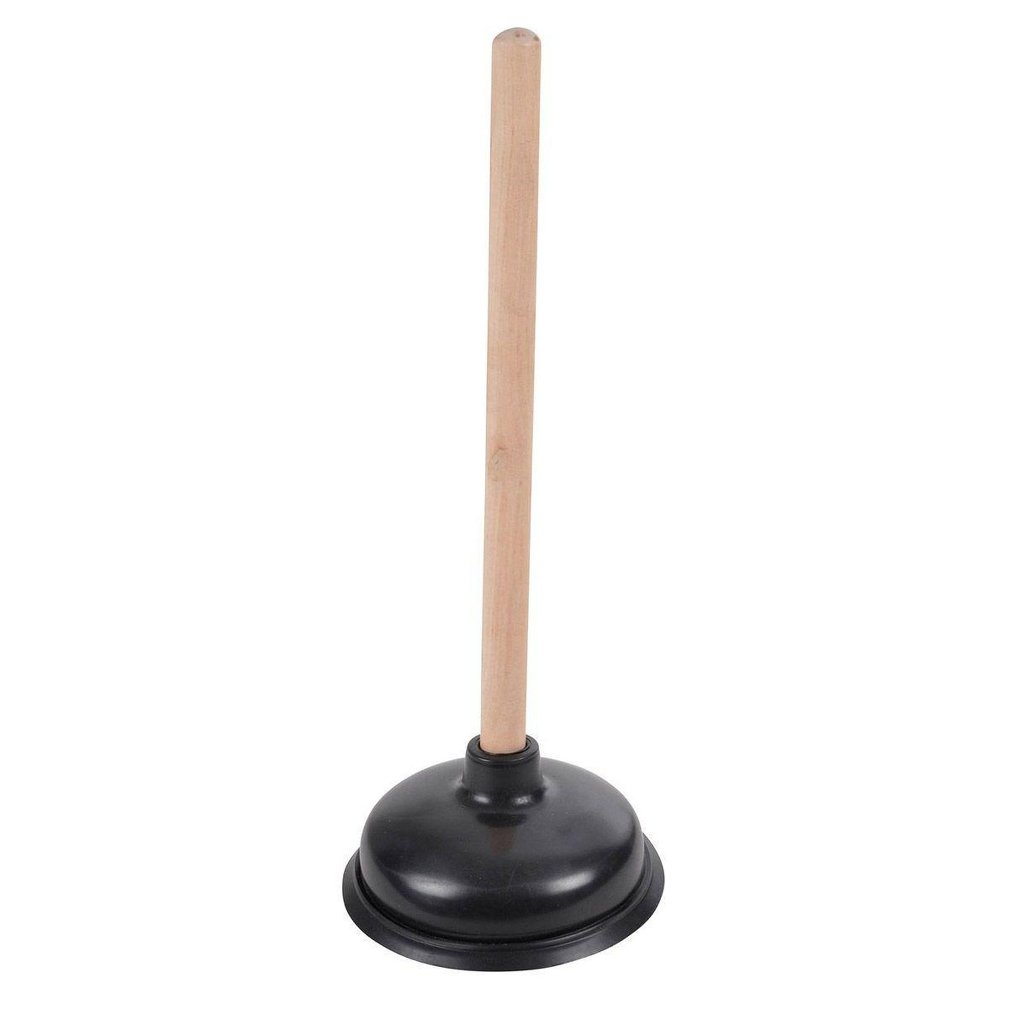 HOMEA Ventouse en bois  déboucheur wc  naturel & noir