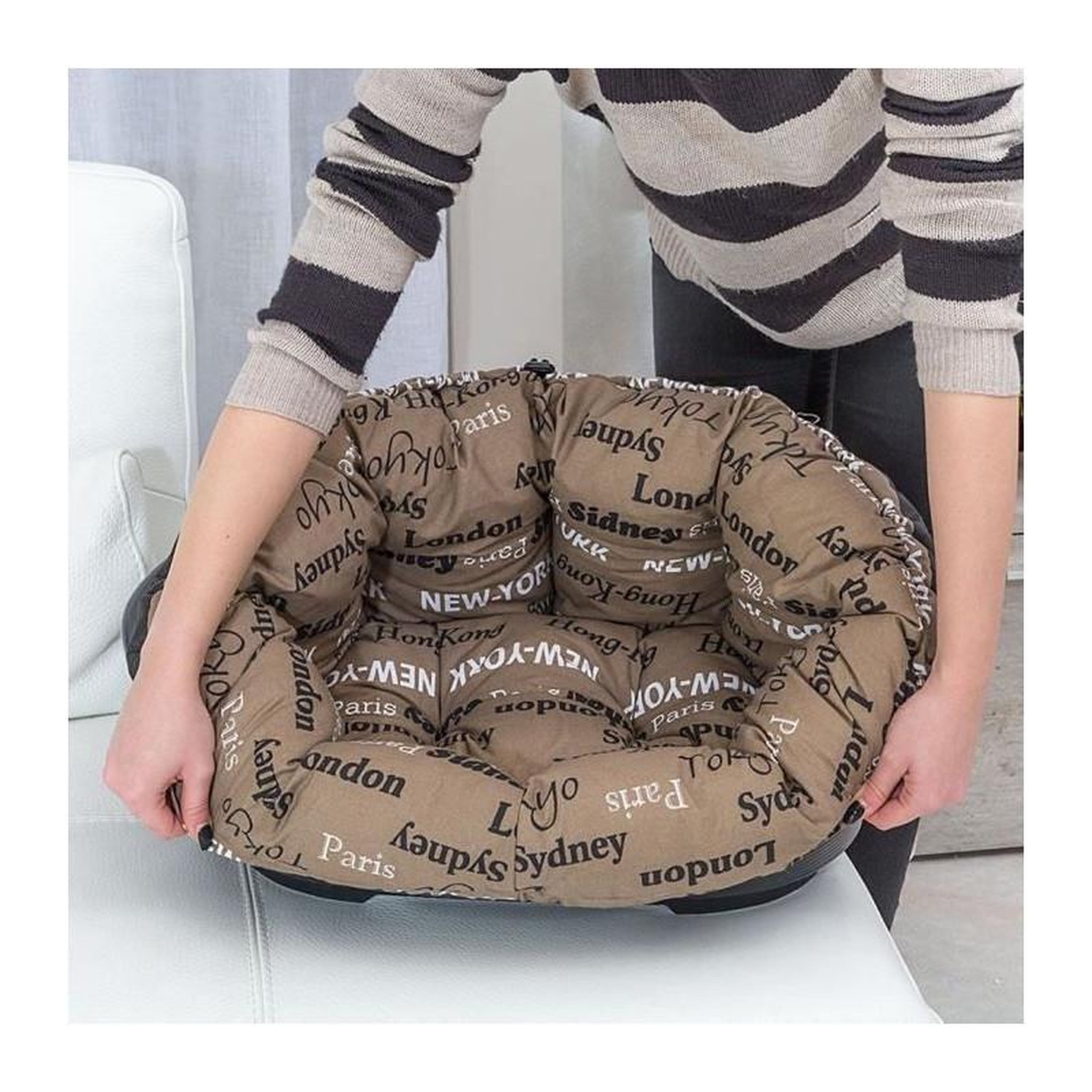Voir la diapositive 4 : Ferplast Corbeille - FERPLAST - SOFA 6 - Avec coussin a motif 2