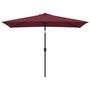 Voir la diapositive 2 : VIDAXL Parasol d'exterieur avec mat en metal 300x200 cm rouge bordeaux