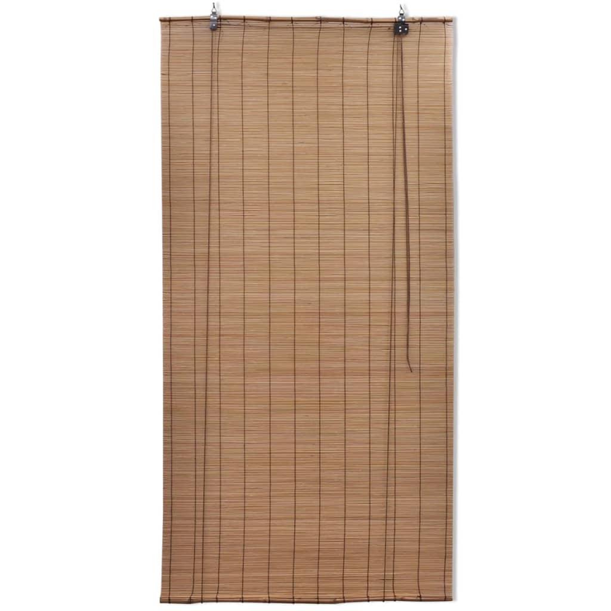 Voir la diapositive 2 : VIDAXL Stores roulants en bambou 2 pcs marron 120x220 cm