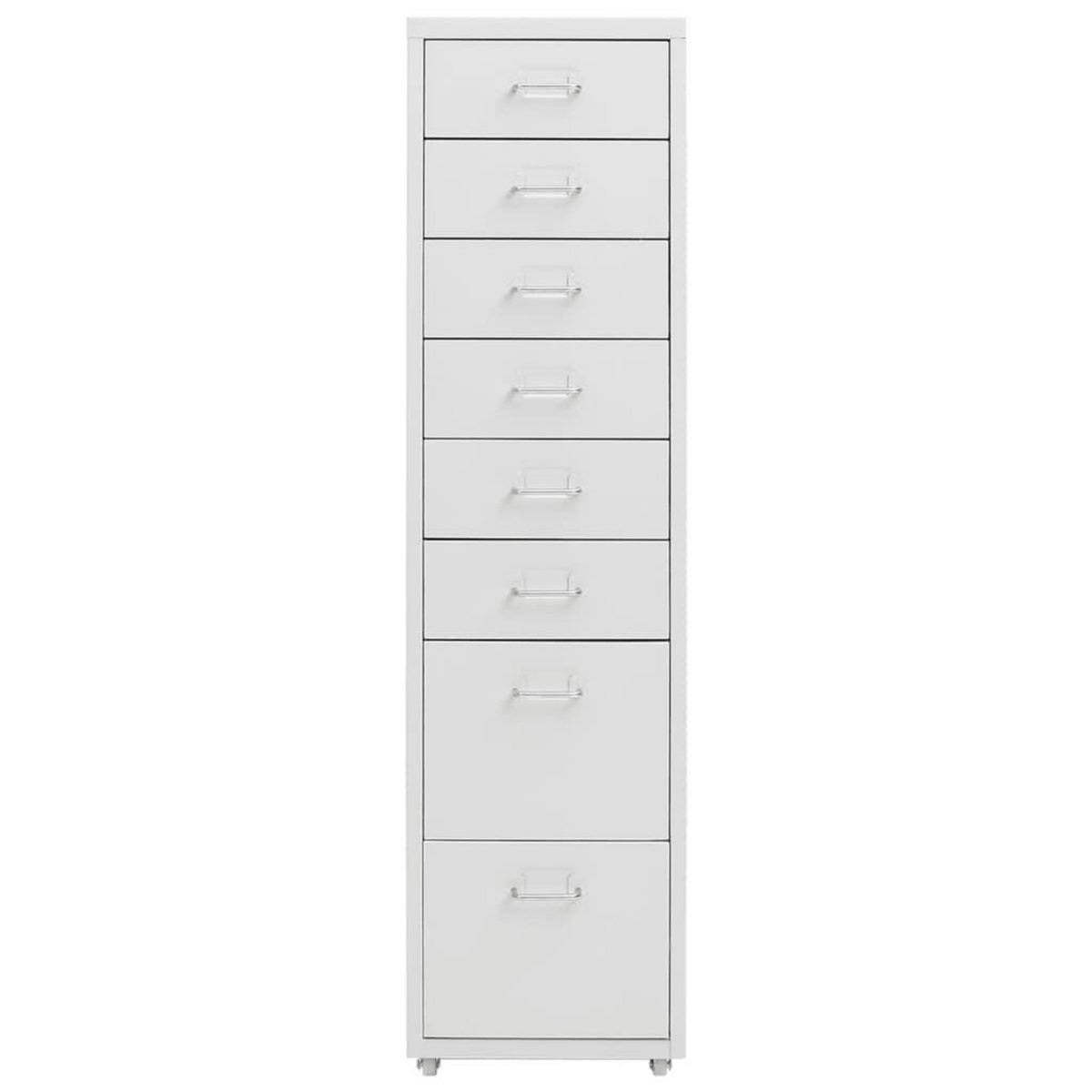 VIDAXL Classeur mobile Gris 28x41x109 cm Metal