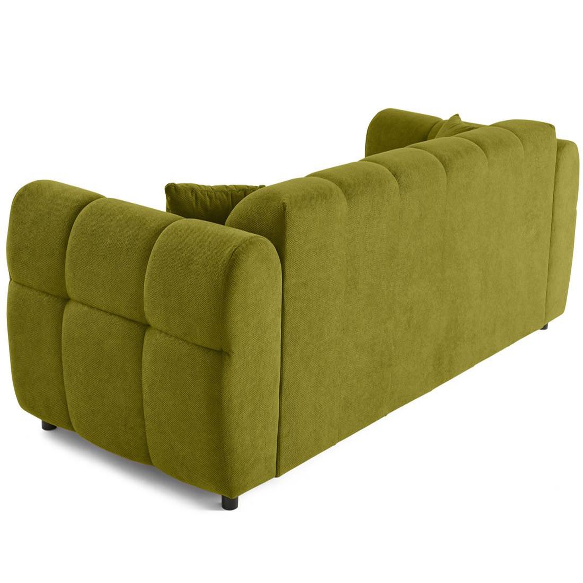 Voir la diapositive 6 : BEST MOBILIER Ray - canapé droit 3 places en tissu texturé