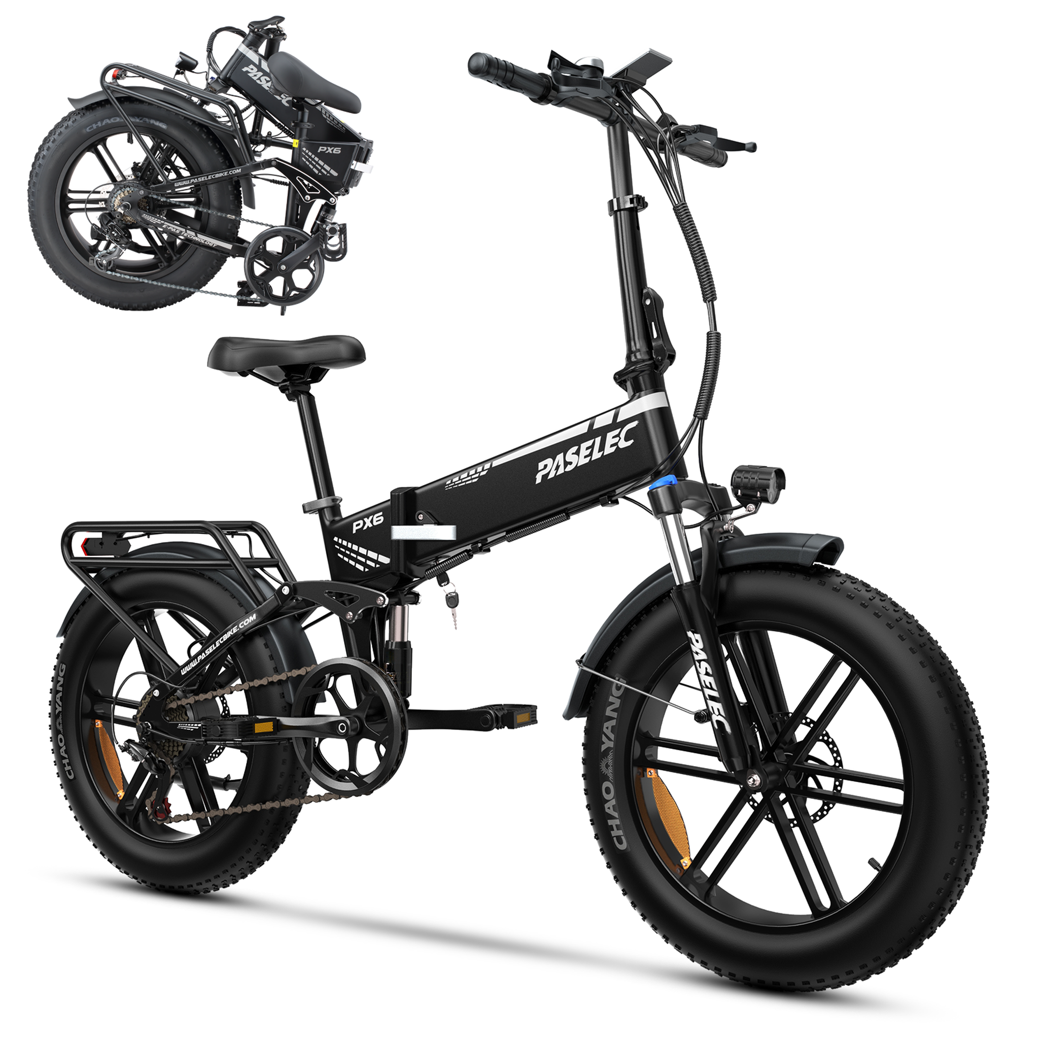 PASELEC Vélo électrique pliable PASELEC PX6. Coloris disponibles : Vert, Noir