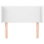 Voir la diapositive 3 : VIDAXL Tete de lit avec oreilles Blanc 93x16x78/88 cm Similicuir