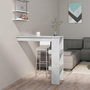 Voir la diapositive 1 : VIDAXL Table de bar murale Gris Beton 102x45x103,5cm Bois d'ingenierie
