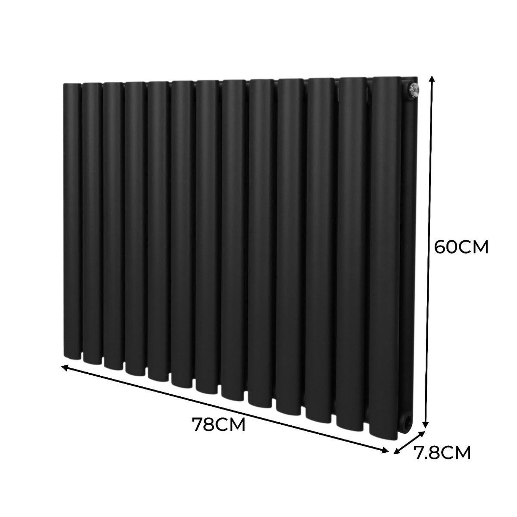 Voir la diapositive 5 : MONSTERSHOP Radiateur à colonnes ovales, 2 panneaux - 600 x 780 mm