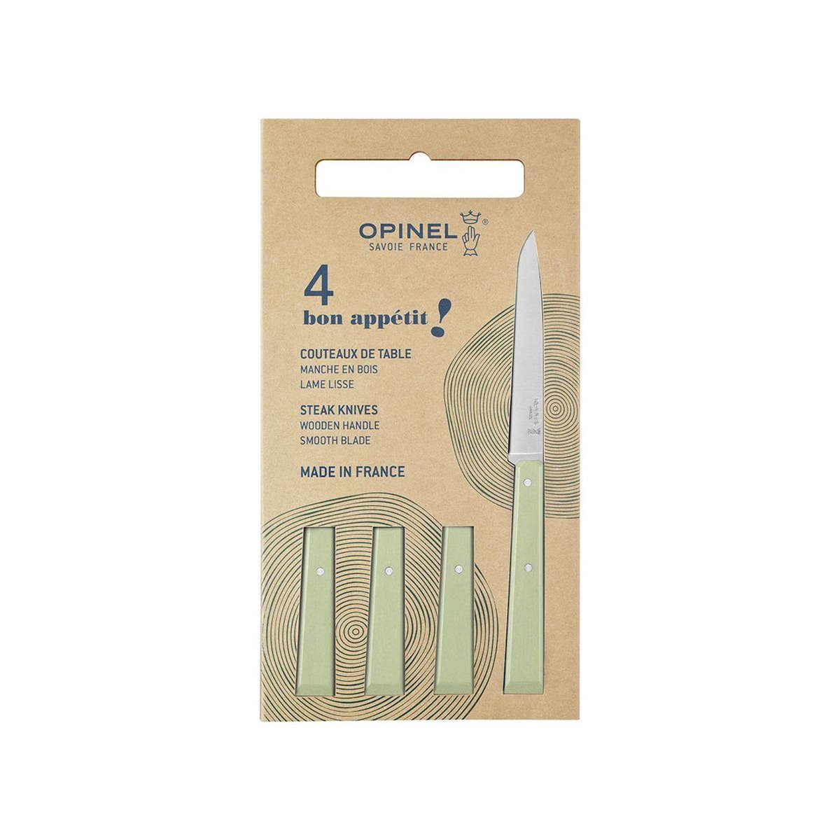 Opinel Set de couteaux Coffret 4pcs Bon Appetit Sauge